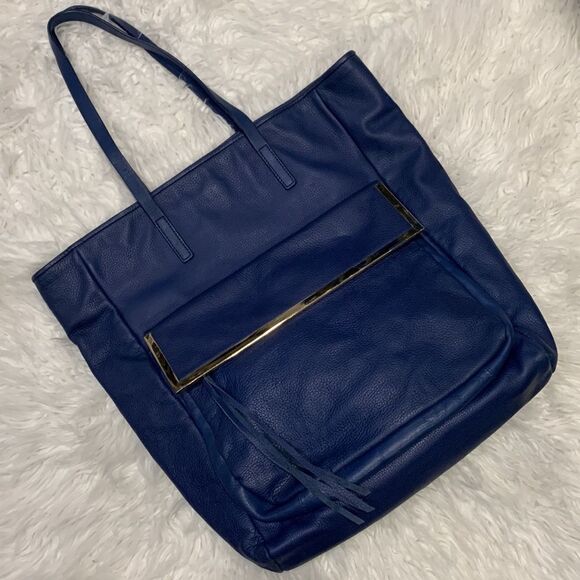 KELSI Dagger tote bag leather magnetic closure exterior zip pocket inside pocket - Picture 1 of 13